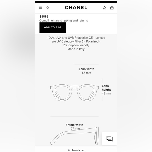 CHANEL Black Sunglasses with Gold Logo Accents main image 9
